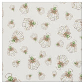 希望の継ぎ目が無いパターンの青銅色のクリスマスの天使 ファブリック (クローズアップ)