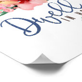 希望の聖句のフローラ ポスター (角)