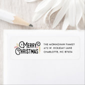 希望の興奮 |メリークリスマス |白 ラベル (インサイチュ)