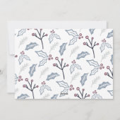 希望の興奮 |白い青 |一モダンつの写真 シーズンカード (裏面)