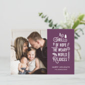 希望の興奮 |紫 |一モダンつの写真 シーズンカード (スタンド正面)