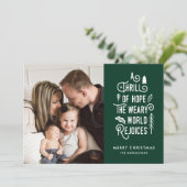 希望の興奮 |緑 |一モダンつの写真 シーズンカード (スタンド正面)