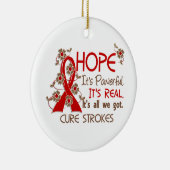 希望の花のリボンの打撃 セラミックオーナメント (右)