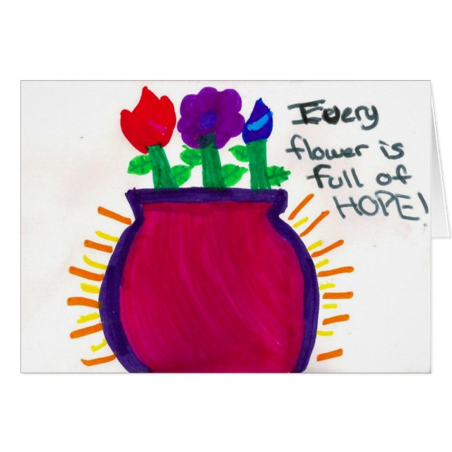 希望の花 (正面横)