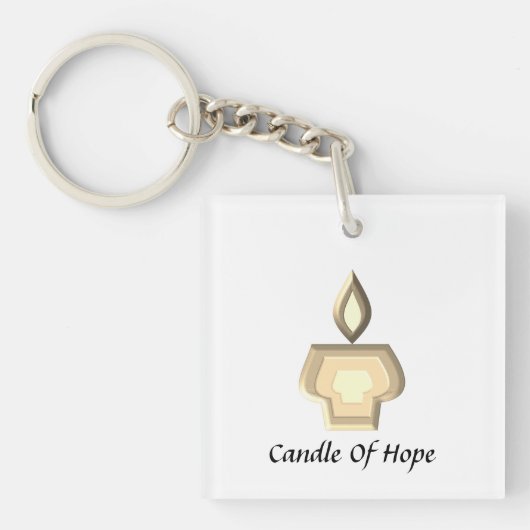 希望の蝋燭 キーホルダー (正面)