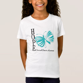 希望の蝶子宮頸癌・ Tシャツ