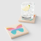 希望の蝶砂岩コースター ストーンコースター (横)