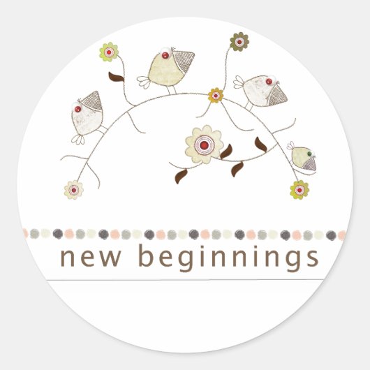 希望の言葉ステッカー ラウンドシール (正面)