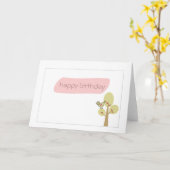 希望の言葉 カード (黄色い花)