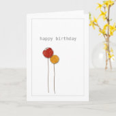 希望の言葉 カード (黄色い花)