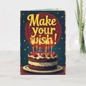 希望の誕生日カードをおもしろい拒否する！ カード (正面)