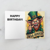 希望の誕生日カードを拒否! カード (内部)