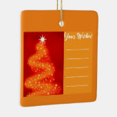 希望の赤と金ゴールドのクリスマスツリーを追加 セラミックオーナメント (右)