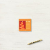 希望の赤と金ゴールドのクリスマスツリーを追加 ポストイット (デスク上)