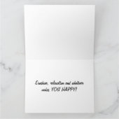 希望の退職はビーチ**の日のような** カード (内部)