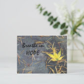 希望の郵便はがきを呼吸して下さい ポストカード (スタンド正面)