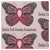 希望の鎌状細胞貧血症の蝶 ファブリック (クローズアップ)