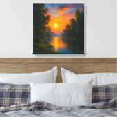 希望の開花-自然インスパイアウォールアート キャンバスプリント (インサイチュ (寝室))