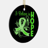 希望の非ホジキンズ信じリンパ腫 セラミックオーナメント (右)