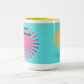 希望の高い看護の診断に対する準備状況 ツートーンマグカップ (中央)