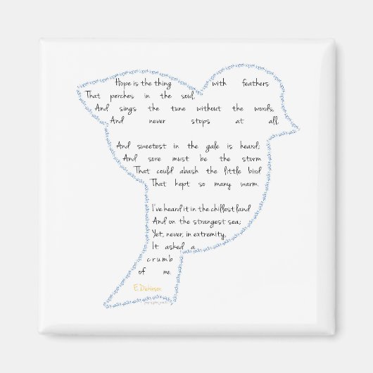 希望の鳥 マグネット (正面)