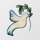 希望の鳩の地球の平和 ウィンドウサイン (シート)