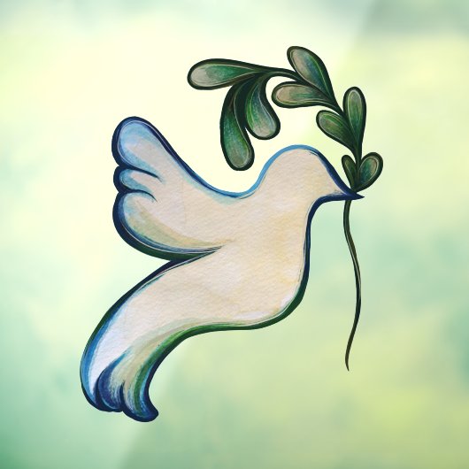 希望の鳩の地球の平和 ウィンドウサイン (シート3)