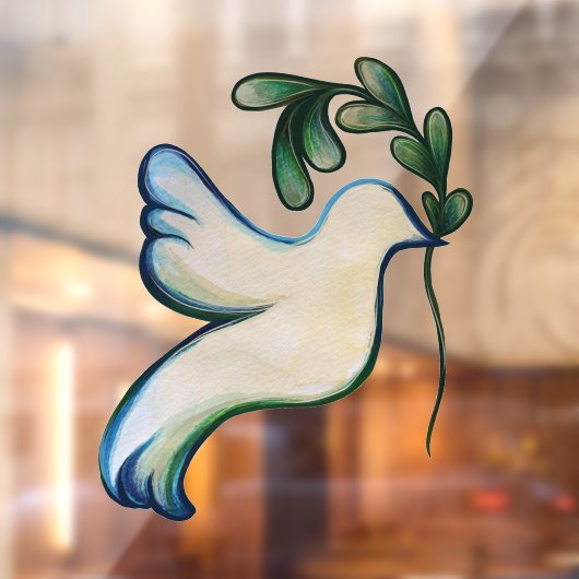 希望の鳩の地球の平和 ウィンドウサイン (シート2)