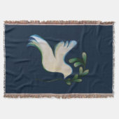 希望の鳩の地球の平和 スローブランケット (正面)