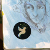 希望の鳩の地球の平和 ラウンドシール