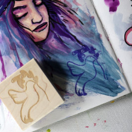 希望の鳩の地球の平和 ラバースタンプ