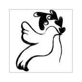 希望の鳩の地球の平和 ラバースタンプ (インプリント)