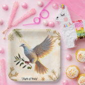 「希望の鳩」 ペーパープレート (パーティー)