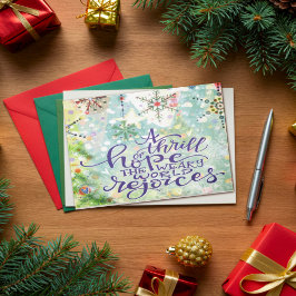 希望の鼓舞のクリスマスかわいらしの興奮 カード