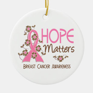 希望は乳癌3重要です セラミックオーナメント