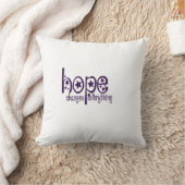 希望は全てを変えるデザイン前向き引用文 クッション (ブランケット)