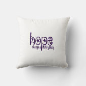 希望は全てを変えるデザイン前向き引用文 クッション (裏面)