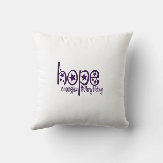 希望は全てを変えるデザイン前向き引用文 クッション (裏面)