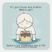 希望は希望と夢 スクエアシール (正面)