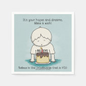 希望は希望と夢 スタンダードカクテルナプキン (正面)