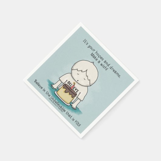 希望は希望と夢 スタンダードカクテルナプキン (角)