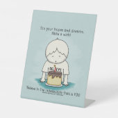 希望は希望と夢 台座サイン (正面)