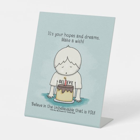 希望は希望と夢 台座サイン (正面)