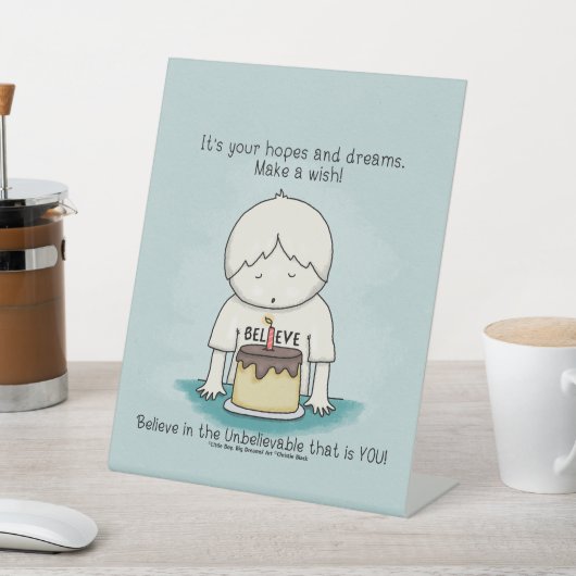 希望は希望と夢 台座サイン (インサイチュ)