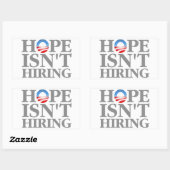 希望は採用されない 長方形シール (シート)