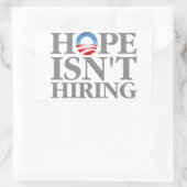 希望は採用されない 長方形シール (バッグ)