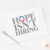 希望は採用されない 長方形シール (封筒)