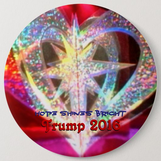 希望は明るい照らします 缶バッジ (正面)