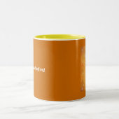 希望は永遠に続きます! ツートーンマグカップ (中央)