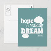 希望は目を覚ますときの夢 ポストカード (正面/裏面)